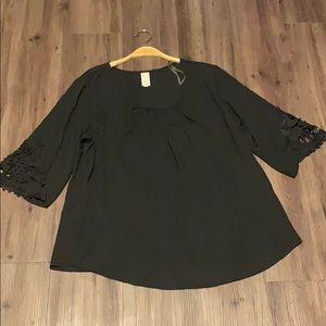 Black blouse plus size only